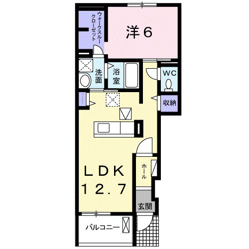 カルム　Ｋの間取り