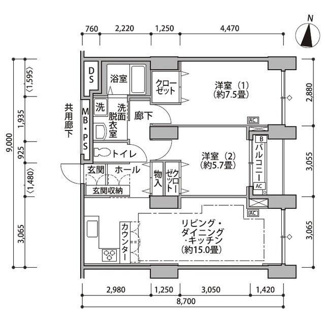 【間取り】 | 東雲キャナルコートCODAN14号棟