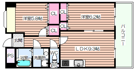 【間取り】 | フラット野田Ⅲ