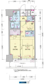 【間取り】 | プレサンス　ＤＯＭＥＣＩＴＹ　コレーレ