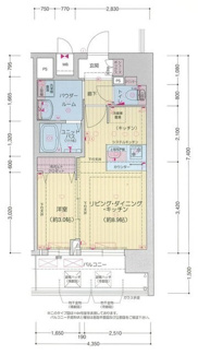 【間取り】 | プレリス阿波座Ｂｌｏｏｍ