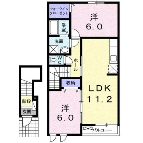 ウェルネス　Ⅰの間取り