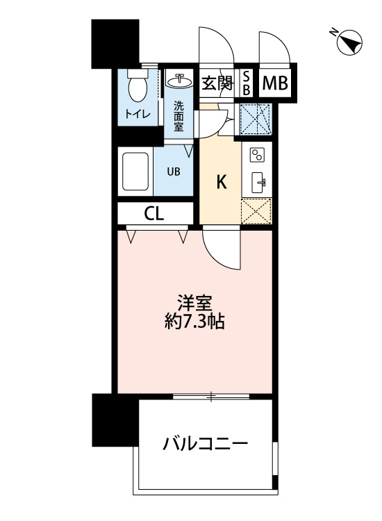 サヴォイ博多エレメンツ　7階の間取り