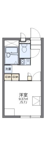 レオパレスジュネスの間取り