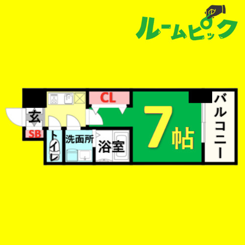S-RESIDENCE堀田North　名古屋市賃貸　仲介手数料無料の間取り
