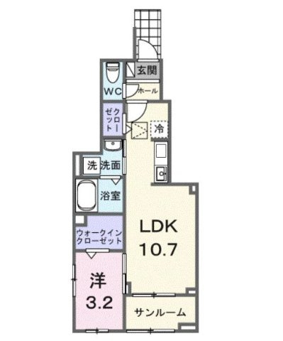 ルミエール　鈴蘭台の間取り