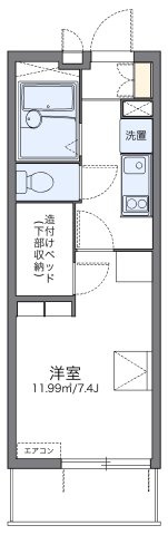 レオパレスモンジュイの間取り