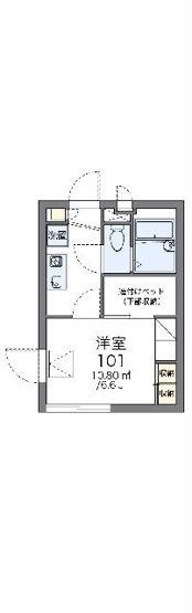 【間取り】 | レオパレスオブリカーサ