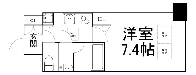 【間取り】 | シャローズワン立売堀