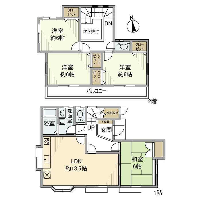 並木町戸建の間取り