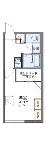 レオパレスコンフォート０５の間取り