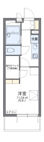 レオパレス城北の間取り|代表的な間取のため実際の間取とは異なる場合があります