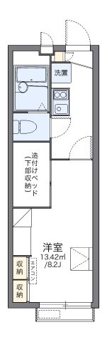 レオパレスゆずり葉のさとの間取り