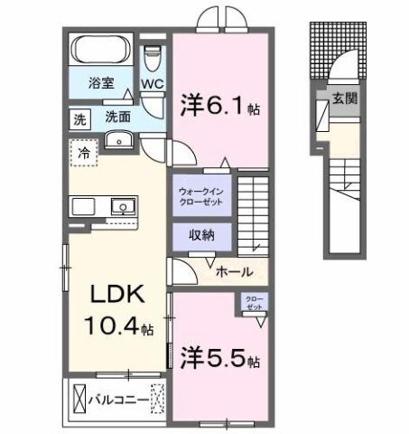 ヴェルドゥーラⅡの間取り