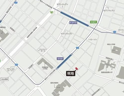 【地図】 | ライオンズフォーシア築地ステーション