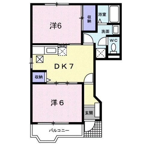 ドミール北小路　ＤＥＵＸの間取り