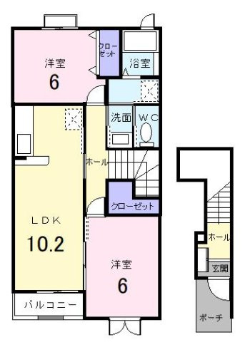 ア・ラ・モード．メゾンの間取り