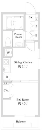 ブランミュール西馬込Ⅱの間取り