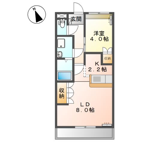 ミロワール伍番館の間取り