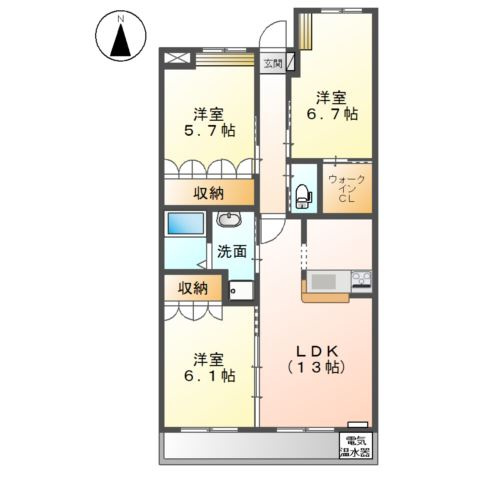 サンセール　ラパンの間取り