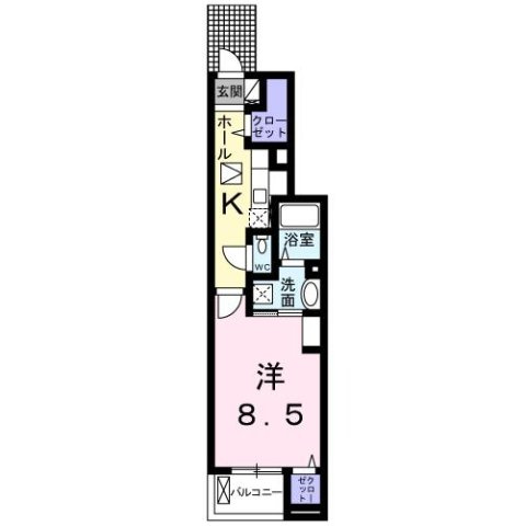 ル　レーヴＢの間取り