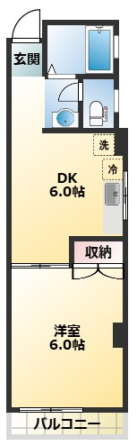 マンション渡辺の間取り