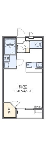 レオパレスシャルマン上道Ⅲの間取り