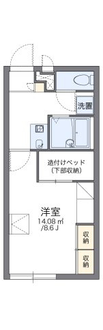 レオパレスＡＴＬＡＳの間取り|代表的な間取のため実際の間取とは異なる場合があります