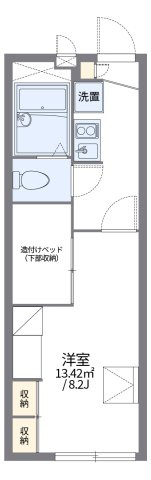 レオパレスポムールの間取り