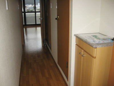 スカイマンションの玄関