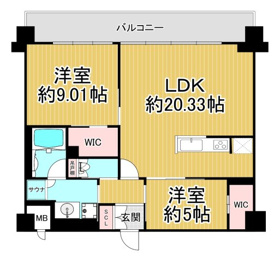 プレジオ宝塚ASIANの間取り