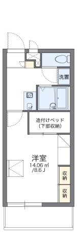 レオパレスアゼリアの間取り