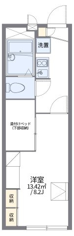 レオパレス倉安川の間取り