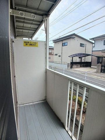シャトーレインボーＢのバルコニー