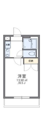 レオパレス中島の間取り