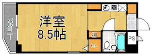 猪名寺パークマンション２の間取り