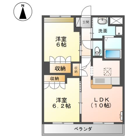 メイプルハイツの間取り