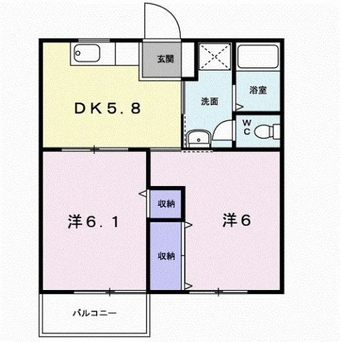 ひまわりの間取り