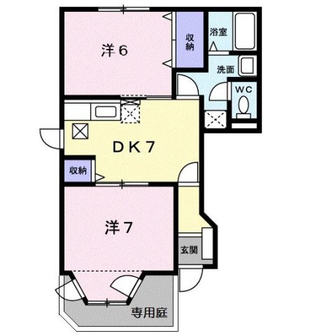 ハイム　サンビレッジＢの間取り