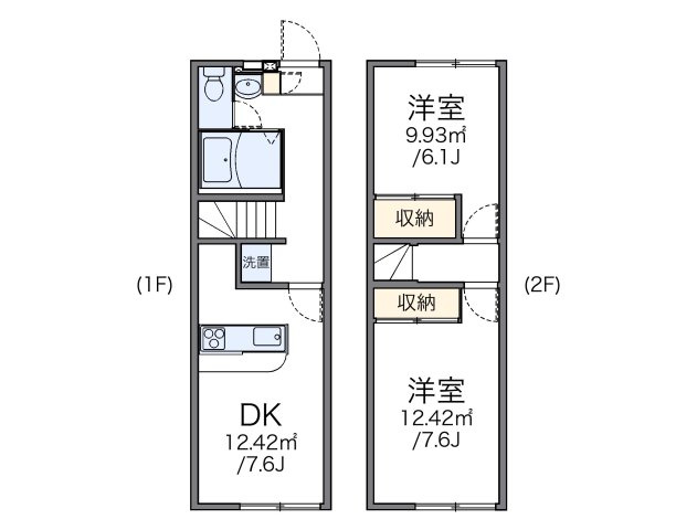 レオパレス藤崎の間取り