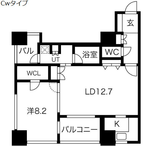 【間取り】 | アルグラッドザ・タワー心斎橋