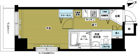 アヴァンティーク銀座東の間取り