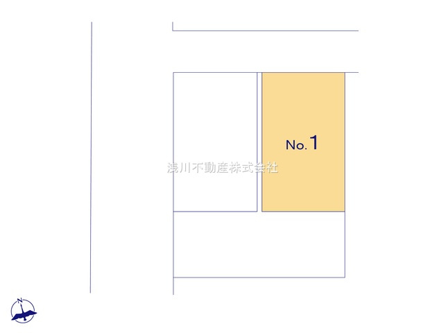 八王子市　上柚木　新築一戸建て　３期の区画図|～全3棟の新しいコミュニティが誕生～