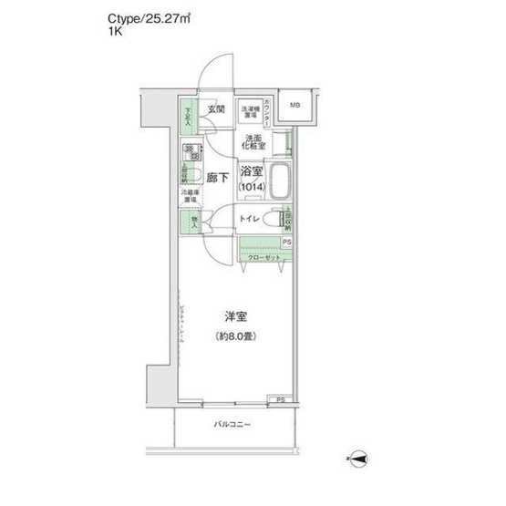 【間取り】 | スタイリオ蒲田Ⅱ