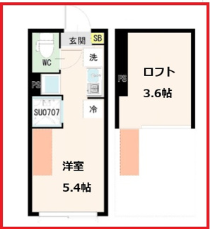 【間取り】 | ハーモニーテラス北千住F