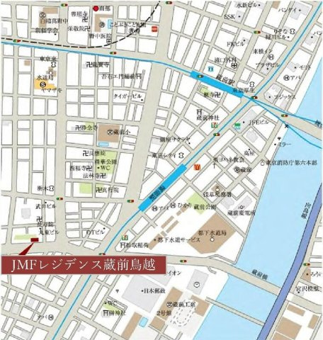 JMFレジデンス蔵前鳥越のその他|地図