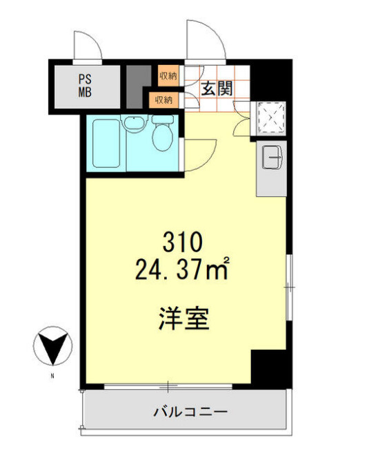 秀和日本橋箱崎レジデンスの間取り