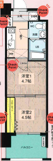 【間取り】 | No46 Vプロジェクト2100天神 | 人気の間取りです