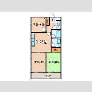 パティオ杁ヶ池の間取り
