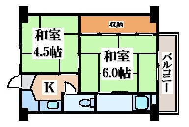 【間取り】 | ビレッジハウス久保